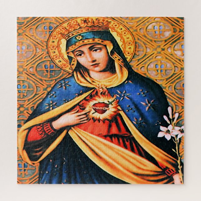 Quebra-cabeça Coração Imaculado de Maria (Vertical)