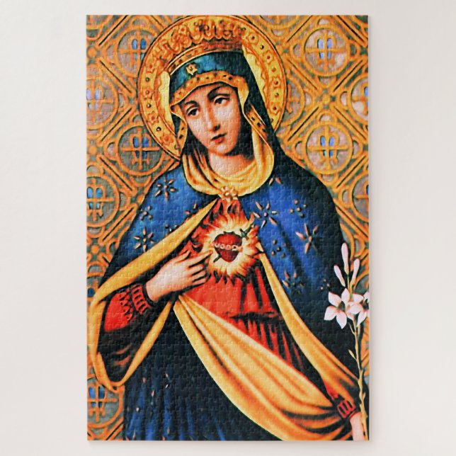 Quebra-cabeça Coração Imaculado de Maria (Vertical)