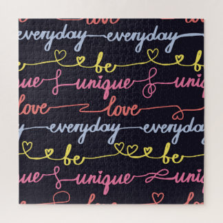 Quebra-cabeça Corações das raparigas, palavras sem problemas.