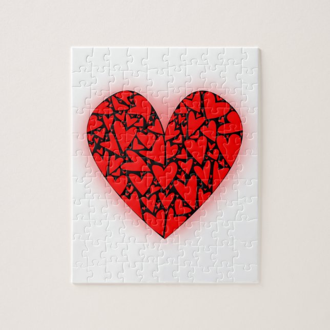 Quebra-cabeça Corações de Amor (Vertical)