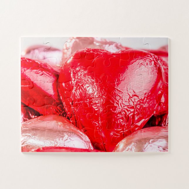 Quebra-cabeça Corações de Chocolate (Horizontal)