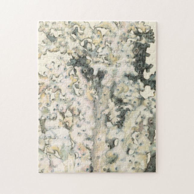 Quebra-cabeça Coral de Aquarela Antiquada (Vertical)