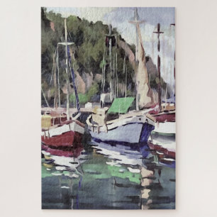 Quebra-cabeça Corante Em Turnc Gulet Sailboat Arte Acrínica