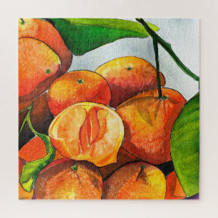 Quebra-cabeça Corante laranja-tangerina fruta