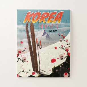 Quebra-cabeça Coreia para esquiar