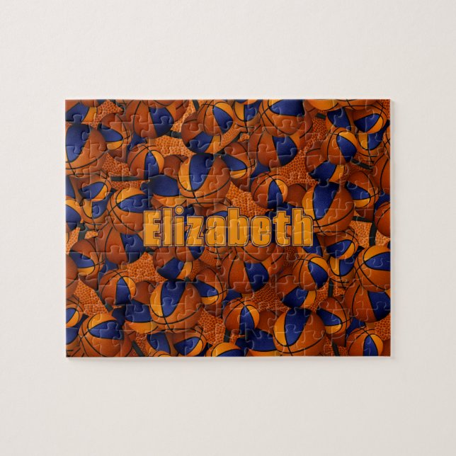 Quebra-cabeça cores da equipe das meninas de basquetebol em lara (Horizontal)