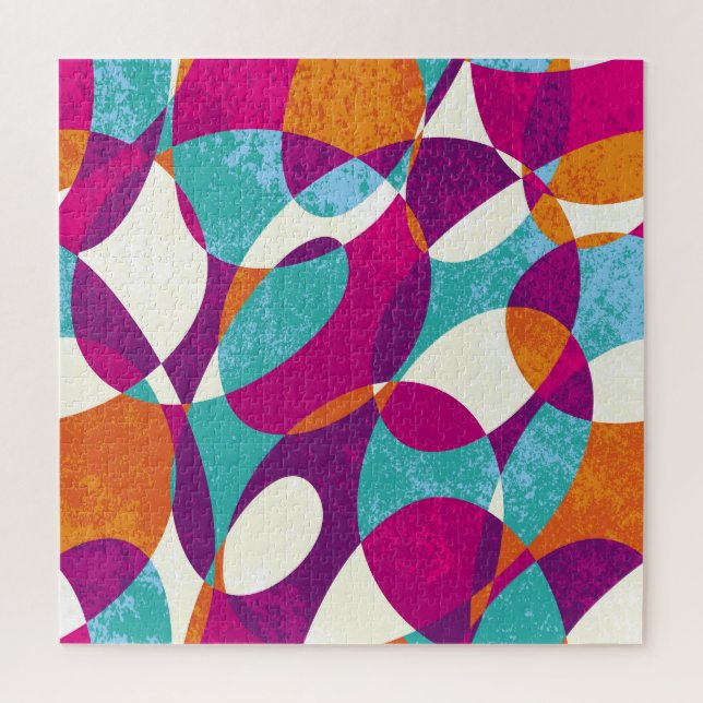 Quebra-cabeça Cores diferentes, coleção de padrões de colheita. (Vertical)