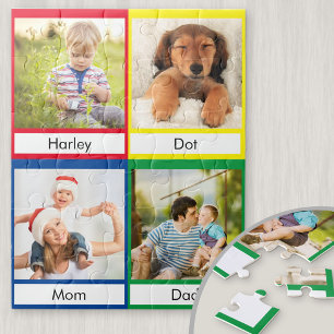 Quebra-cabeça Cores Principais de Colagem de Fotos Personalizada