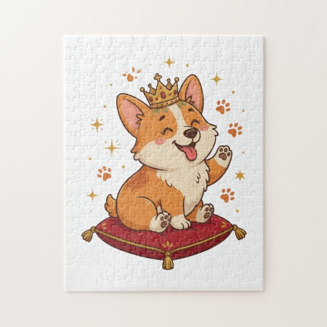 Quebra-cabeça Corgi Fofo Presente para Amantes do  (Vertical)