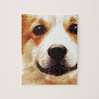Quebra-cabeça Corgi fundido moderno de Galês