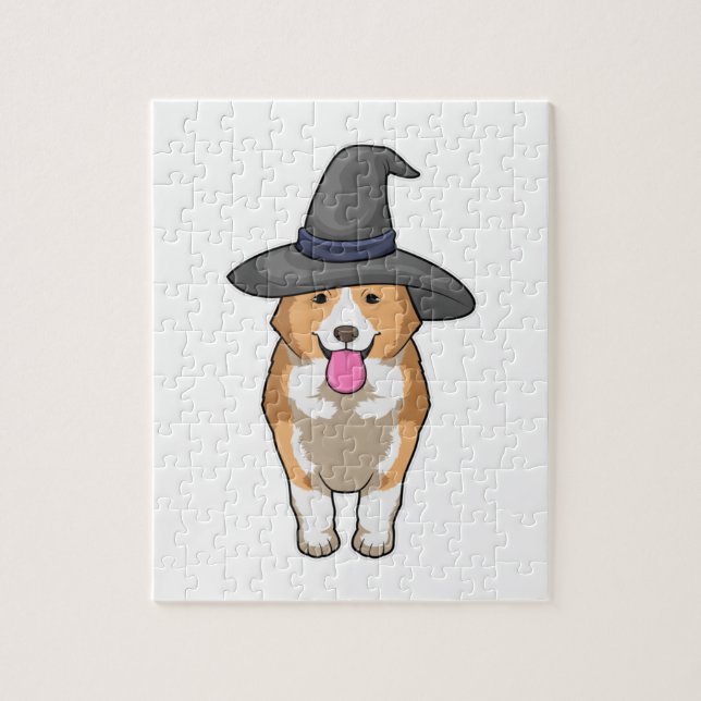 Quebra-cabeça Corgi Witch (Vertical)