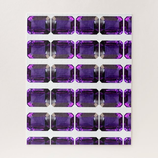Quebra-cabeça Coroa de Gemstone Roxo (Vertical)