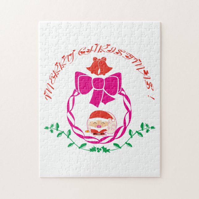 Quebra-cabeça Coroa de Natal (Vertical)