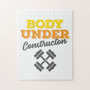 Quebra-cabeça Corpo de Workout Motivativo Em Construção