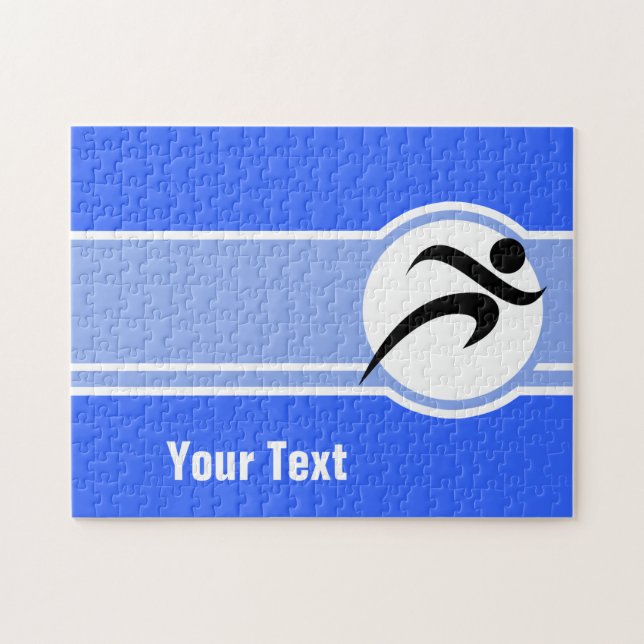 Quebra-cabeça Corredor azul (Horizontal)