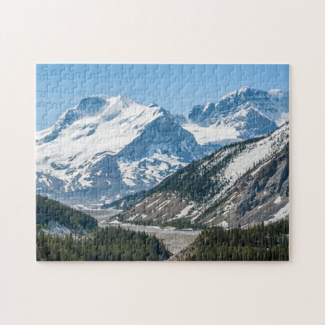 Quebra-cabeça Córrego ao longo da Icefields Parkway Highway 93 - (Horizontal)