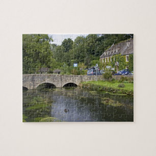 Quebra-cabeça Córrego de truta na vila de Bibury,