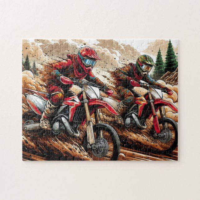 Quebra-cabeça Corrida de Motocross (Horizontal)