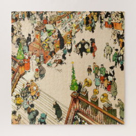 Quebra-cabeça Corrida de Natal para brinquedos, desenho animado,