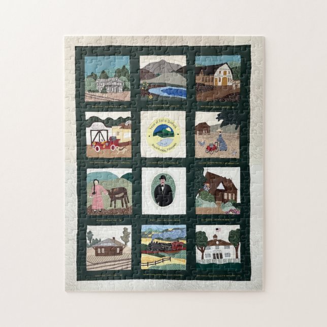 Quebra-cabeça Corte Madera Commemorative Quilt Puzzle (Vertical)