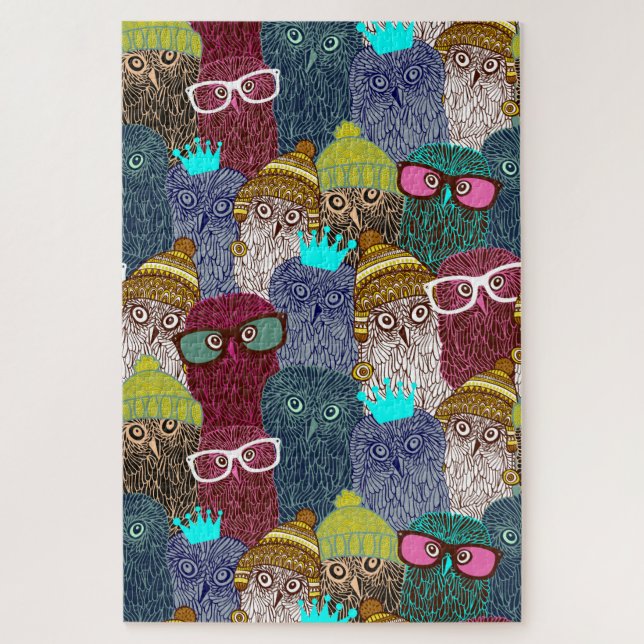 Quebra-cabeça Coruja na coroa (Vertical)