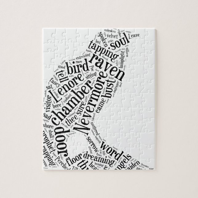 Quebra-cabeça Corvo por Edgar Allan Poe (Vertical)