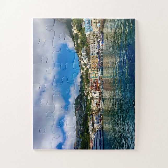 Quebra-cabeça Costa de Capri | Bem-vindo à Ilha dos Sonhos (Vertical)
