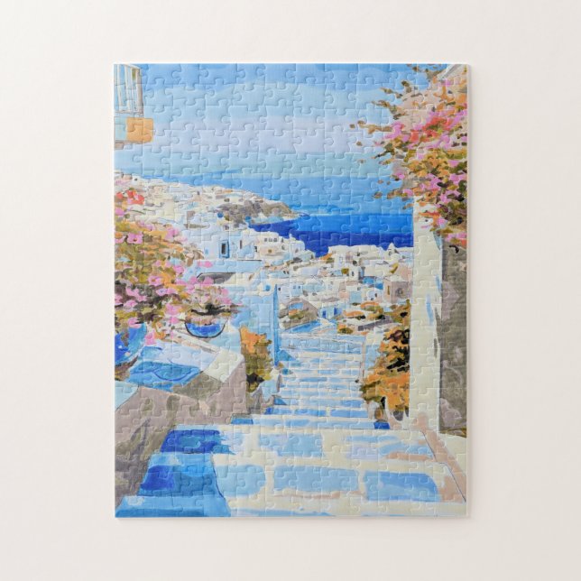 Quebra-cabeça Costa Grega 3 puzzles (Vertical)