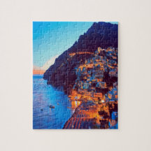Costa ldp POSITANO Amalfi - pôr do sol tirado do H
