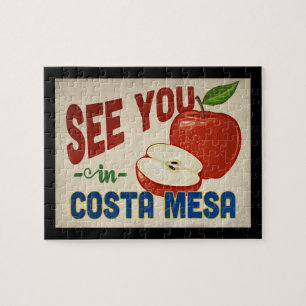 Quebra-cabeça Costa Mesa California Apple - Viagens vintage