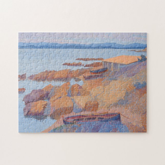 Quebra-cabeça "Costa perto de Antibes" por Henri Edmond Cross (Horizontal)