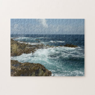 Quebra-cabeça Costa Rocky de Aruba e Oceano Azul