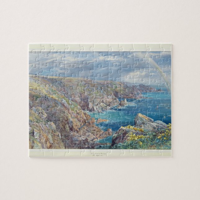 Quebra-cabeça Costa sul de Guernsey do Cribiere, 1862 (w (Horizontal)