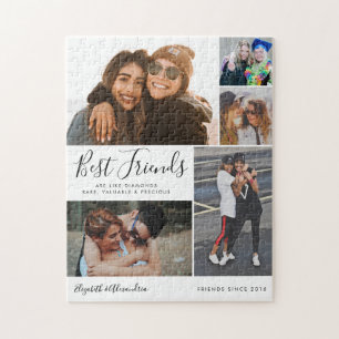 Quebra-cabeça Cota de BFF Besties de Colagem de Melhores Amigos