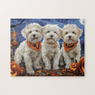 Quebra-cabeça Coton De Tulear Halloween Spooky