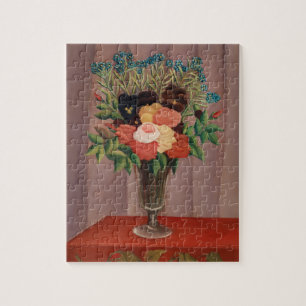 Quebra-cabeça Cottagecor Floral Francês Henri Rousseau Vintage