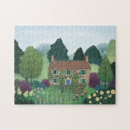 Quebra-cabeça Country Cottage House Inglês