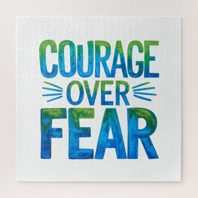 Quebra-cabeça Courage over fear (Vertical)