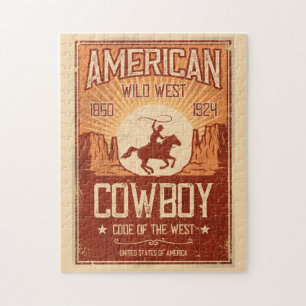 Quebra-cabeça Cowboy americano Wild West