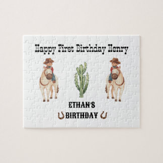 Quebra-cabeça Cowboy Birthday Rodeo