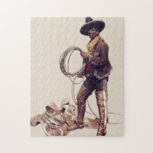 Quebra-cabeça “Cowboy Mexicano” por W Herbert Dunton