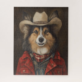 Quebra-cabeça Cowboy Shetland Sheepdog | Sheltie