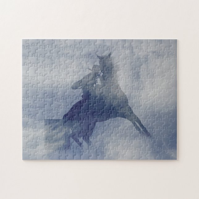 Quebra-cabeça Cowgirl Barrel Racing (Horizontal)