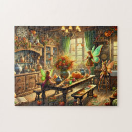 Quebra-cabeça Cozinha Encantadora de Queda de Fairies coletando