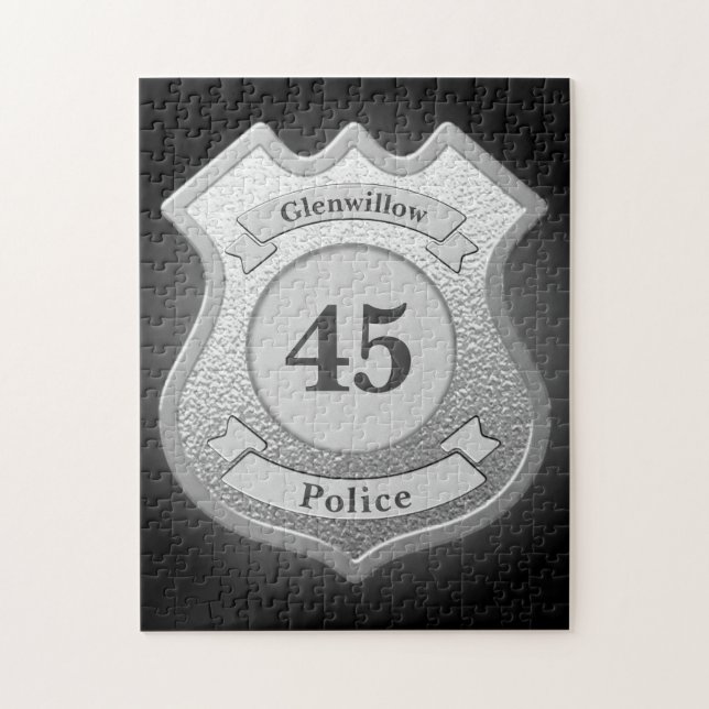 Quebra-cabeça Crachá Personalizado (Vertical)