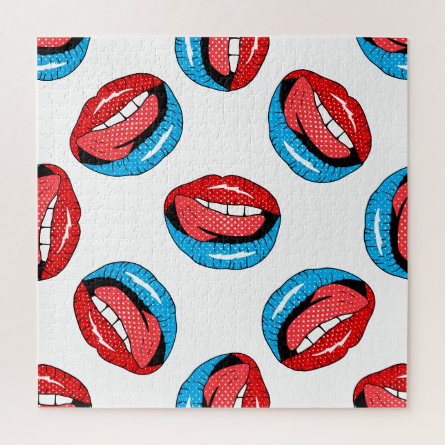 Quebra-cabeça Crachás de Patch de Cartoon: Retro Pop (Vertical)