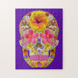 Quebra-cabeça Crânio da Flor 4 - Tropical