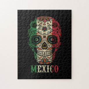 Quebra-cabeça Crânio de Sinalizador do México