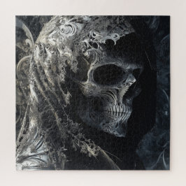 Quebra-cabeça Crânio em um Véu de rendas torcido