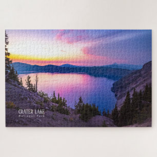 Quebra-cabeça Crater Lake National Park Oregon Em Sunset